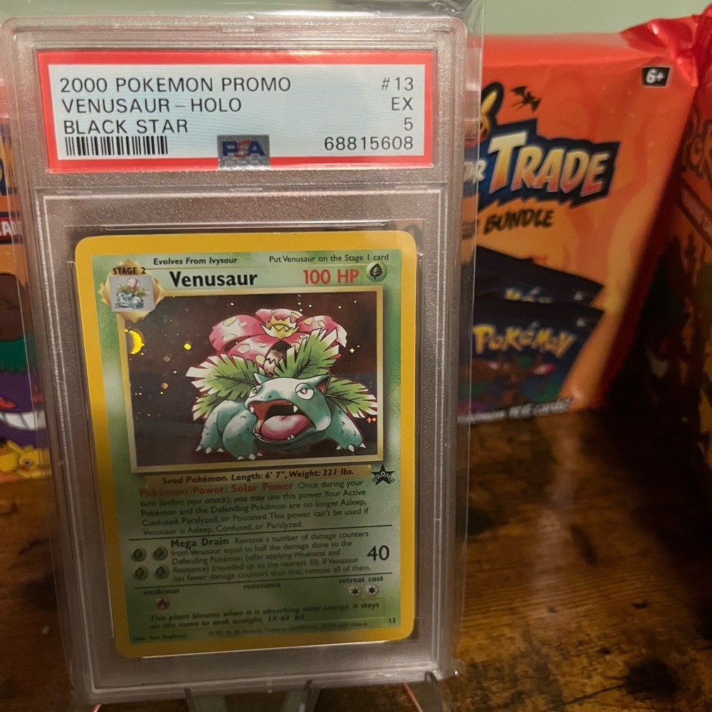 2000 Venusaur Promo Black Star PSA 5